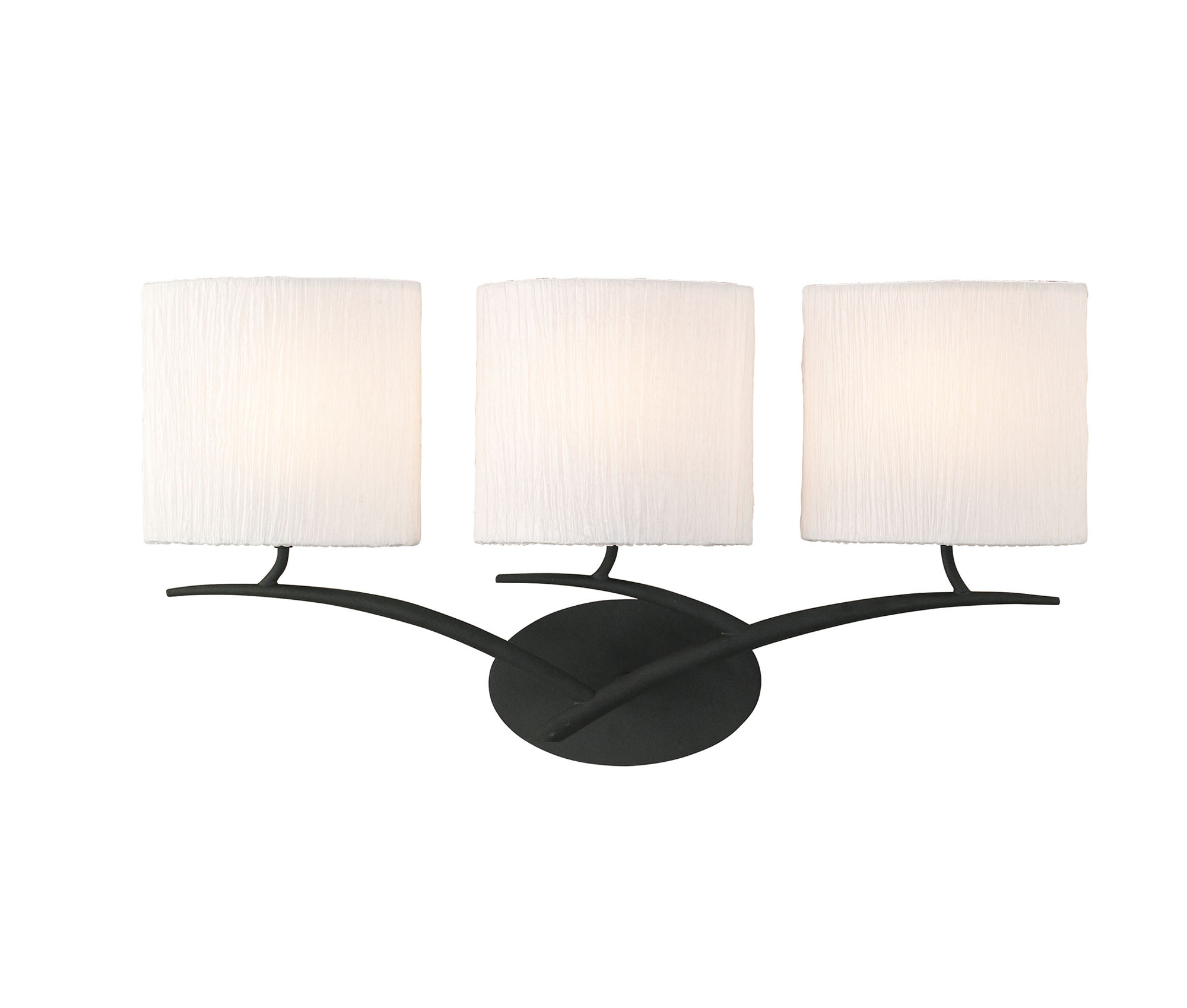 M1156/S  Eve Switched Wall Lamp 3 Light Anthracite